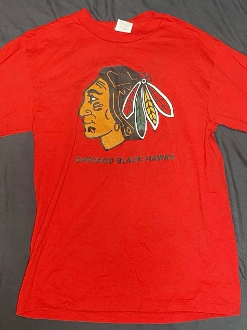 Chicago Blackhawks Long Sleeve Red Shirt Womens Medium 19x23 Miller